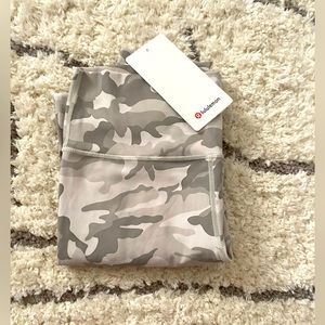 NWT Lululemon White Camo Leggings